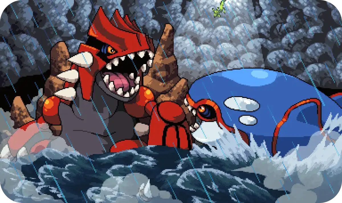 Groudon vs Kyogre