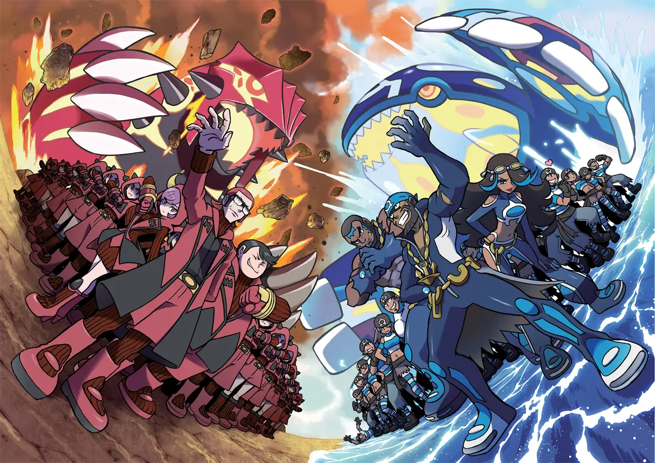 Team Magma vs Team Aqua